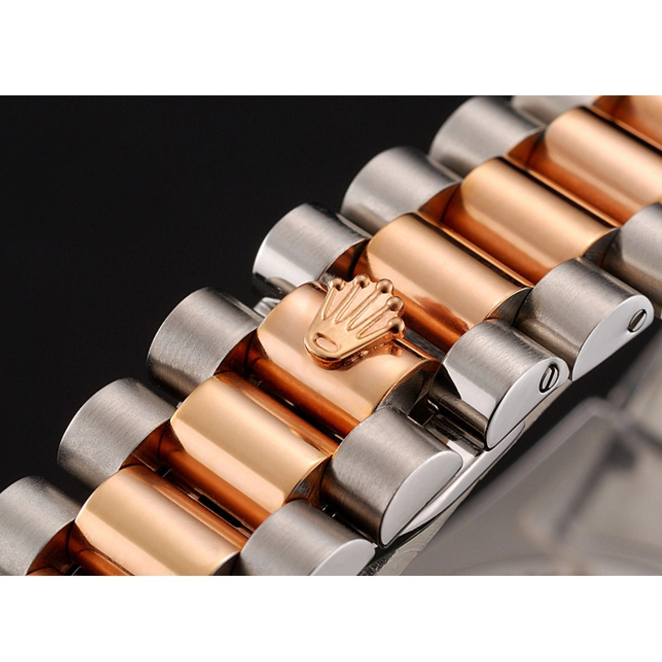 AAA Replica Watches Day-Date Bracelet Steel Rose Bezel Diamonds 1454107 And Swiss Rolex Gold Staineless 0718